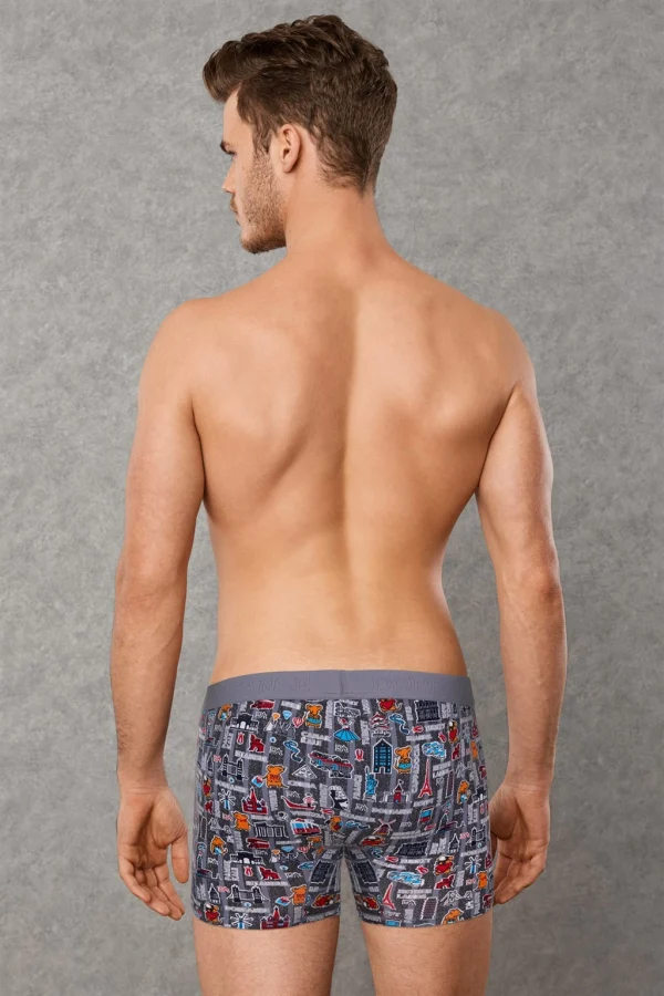 Doreanse 1816 Erkek Modal Çok Renkli Baskılı Torbalı Normal Paça Boxer