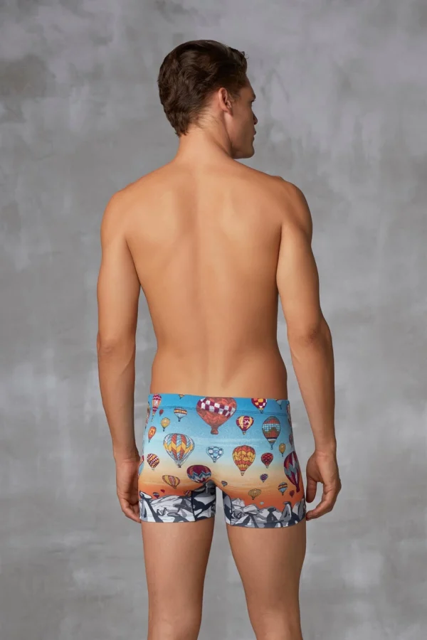 Doreanse 1819 Erkek Modal Cappadocia Baskılı Torbalı Boxer