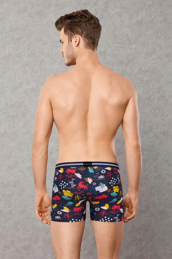 Doreanse 1849 Erkek Memox Baskılı Modal Normal Paça Renkli Boxer