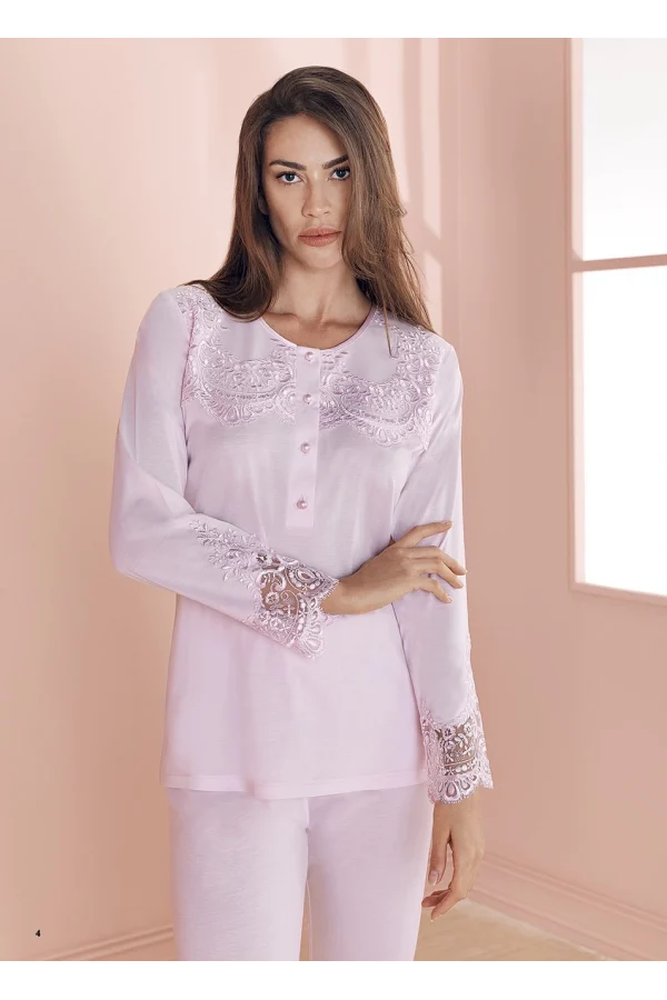 Espuar 757 Penye 3lü Sabahlık Pijama Takımı
