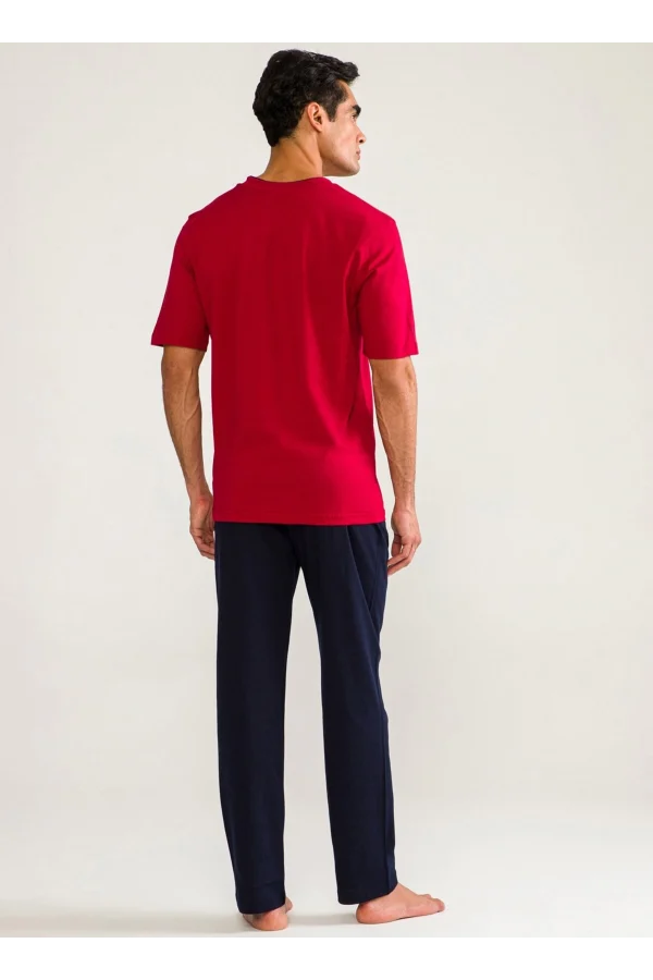 DS Damat 02000 Kısa Kol 3lü Erkek Pijama Takımı
