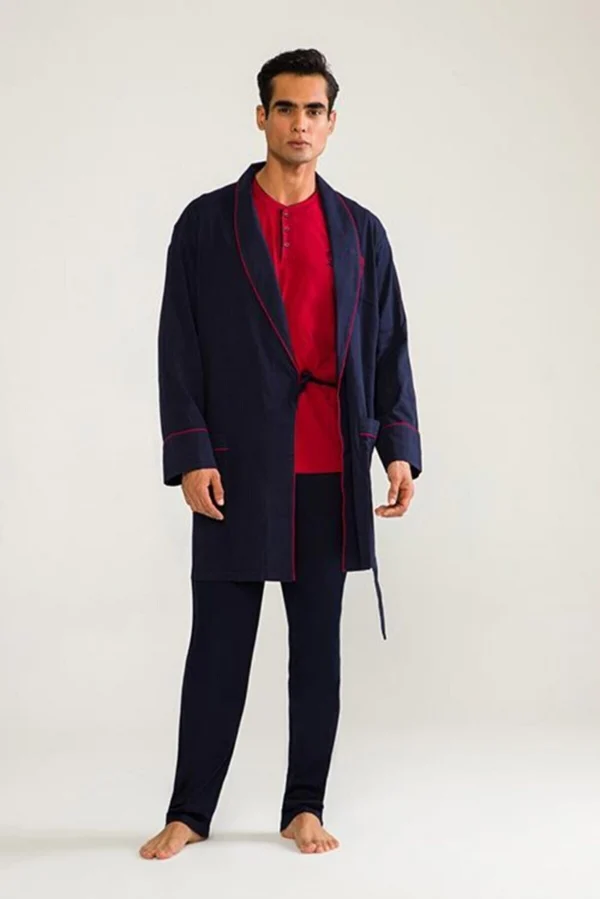 DS Damat 03000 5li Robdöşambr Erkek Damat Pijama Seti