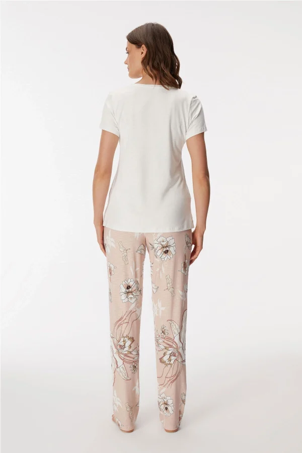 Anıl 11396  Kadın T-Shirt Ve Pantalon Takım