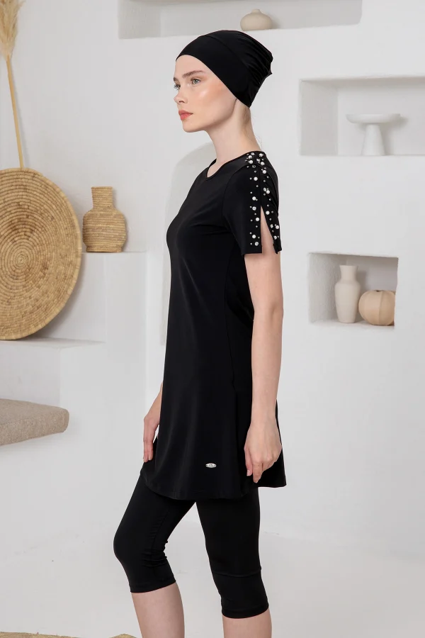 Adasea 1616 Tole Yarı Kapalı Tesettür Mayo