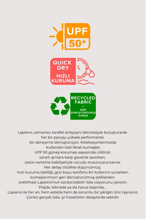 Lapieno 4208 Kaplı Straplez Bikini Takım