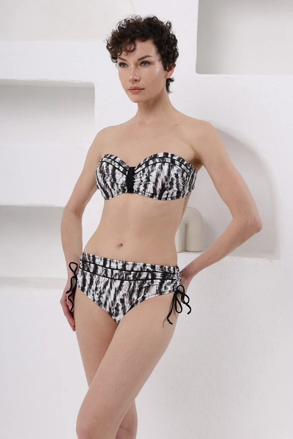 Lapieno 4208 Kaplı Straplez Bikini Takım