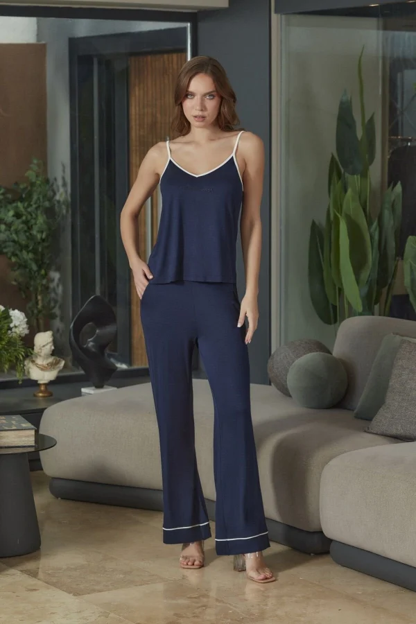 Aqua 26577 Kadın İp Askılı  Pijama Takım