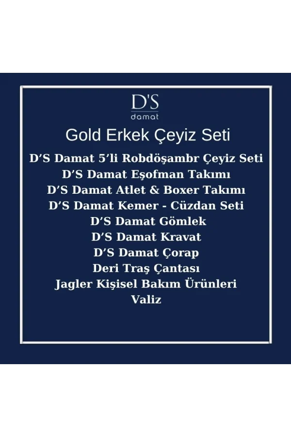 DS Damat 23 Parça Gold Erkek Çeyiz Seti Paketi