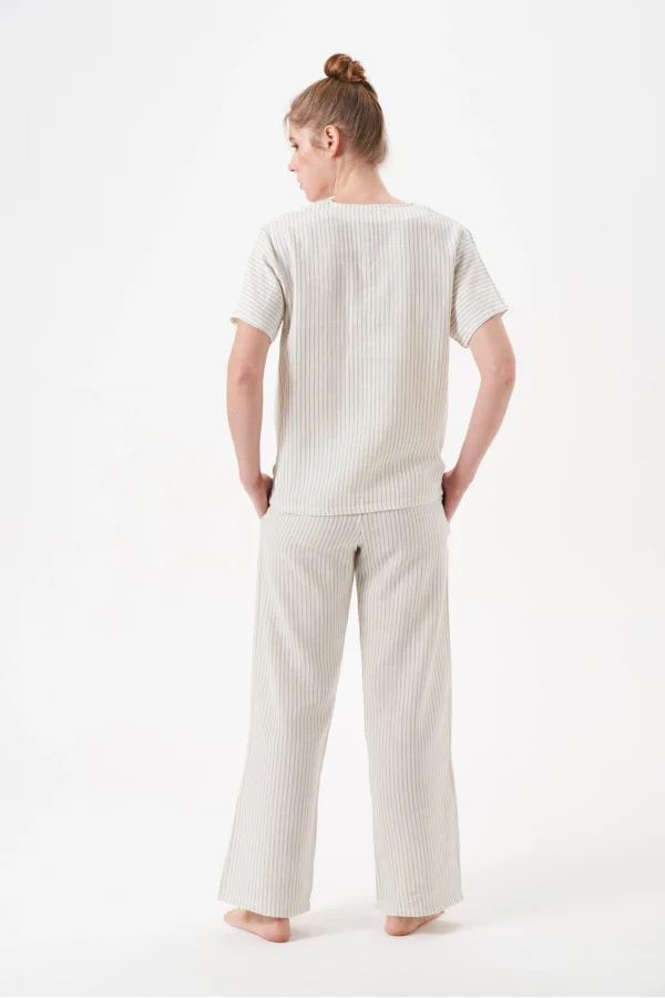 PJS 29098 Kadın Düğmeli Pijama Takım