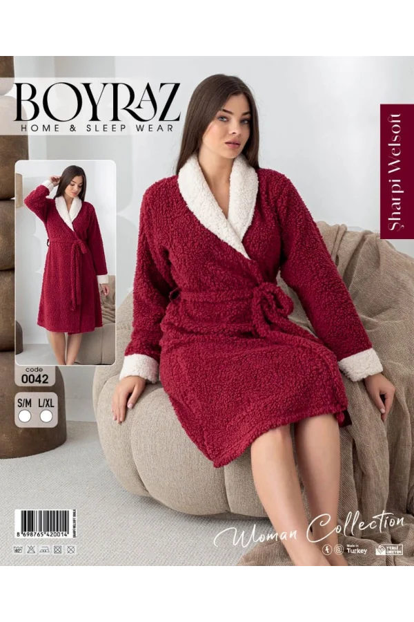Boyraz 0042 Kadın Sharpi Welsolf Sabahlık
