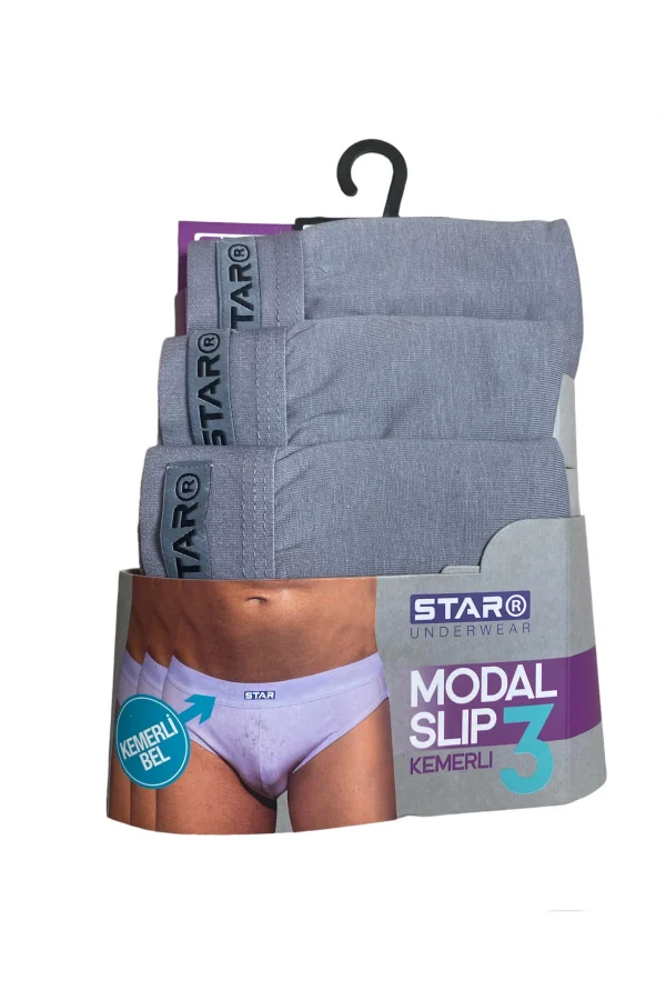Star 109 Erkek 3lü Modal Slip