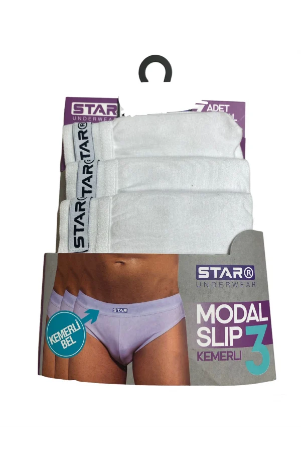 Star 109 Erkek 3lü Modal Slip