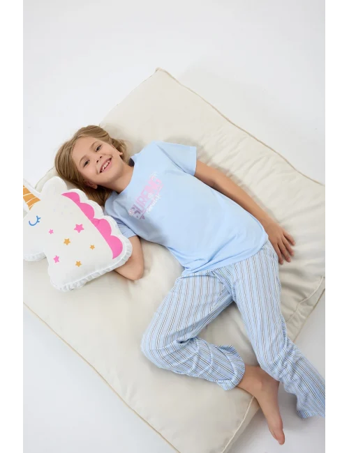 Arnetta 3598-G Kız Çocuk Kısa Kol Pijama Takımı