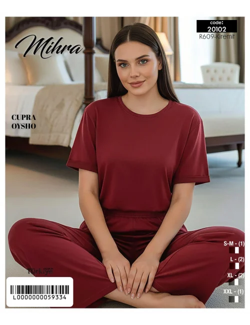 Mihra 20102 Kadın Oysho Kısa Kol Pijama Takımı