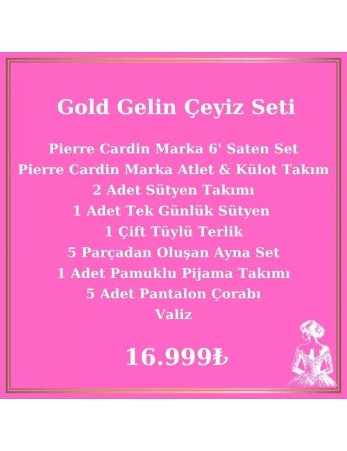 Gelin Çeyiz Paketi Gold Paket