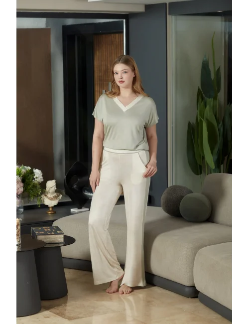 Aqua 26888 Kadın Kısa Kol Pijama Takımı