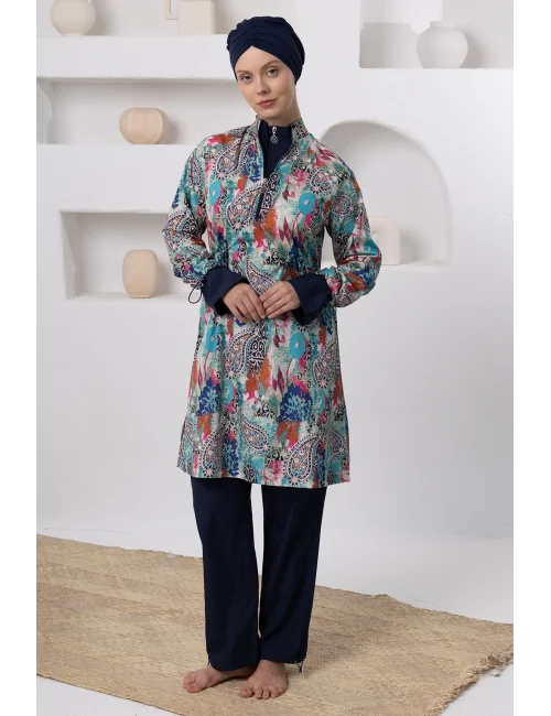 Adasea 1503 Patricia Paraşüt Uzun Kollu Tesettür Mayo
