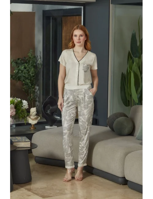 Aqua 26602 Kadın Kısa Kol Pijama Takımı