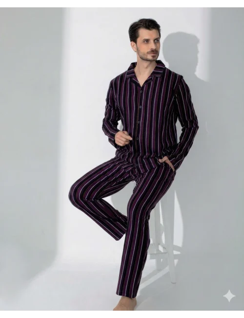 Boyraz 70093 Erkek Uzun Kol Penye Pijama Takımı