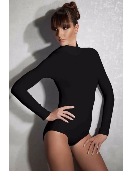 Doreanse 12407 Kadın Modal Yarım Balıkçı Yaka Uzun Kol Body