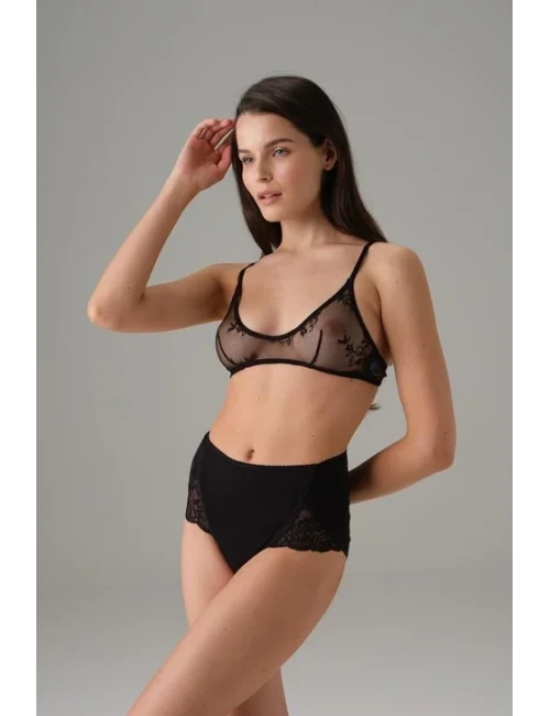 Doreanse 7136P Kadın Yüksek Bel Dantel Detaylı Slip