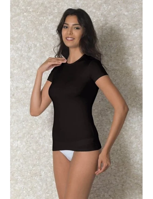 Doreanse 9367 Kadın Modal Yuvarlak Yaka Kısa Kollu T Shirt