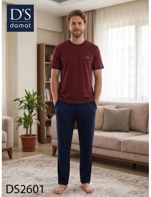 Ds Damat 2601 Erkek Spring Kısa Kol Pijama Takımı