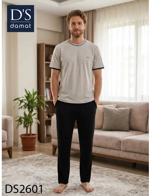 Ds Damat 2601 Erkek Spring Kısa Kol Pijama Takımı