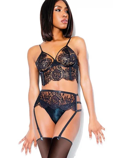 For Dreams 8251 Dantelli Fantezi Jartiyer Takım