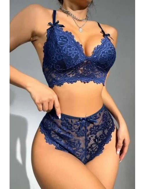 For Dreams 8455 Dantel Bralet Sütyen Takım