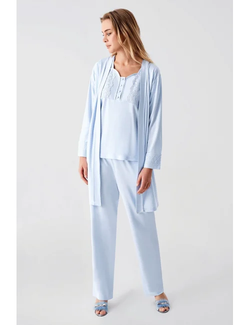 Freshness 321 Kadın Sabahlıklı Pijama Takımı
