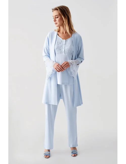 Freshness 322 Kadın Sabahlıklı Pijama Takımı
