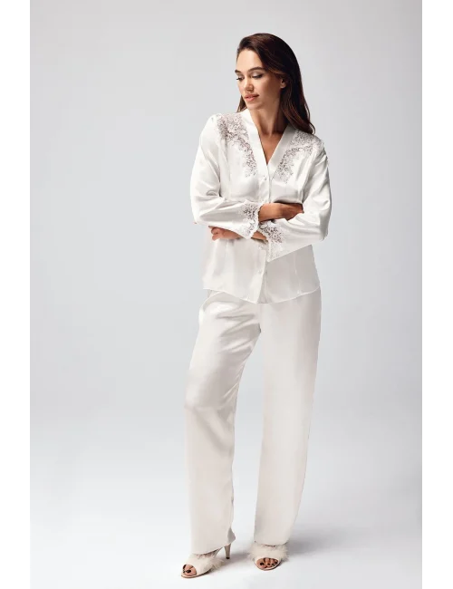 Freshness 9950-PT Saten Dantel Detaylı Pijama Takımı