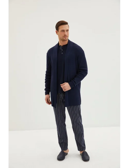 Kiğılı 30006 Erkek 3Lü Triko Roblu Patlı Pijama Takımı