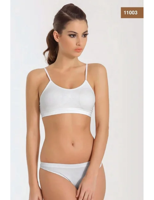 Miss Fit 11003 Bayn İnce Askılı Petli Büstiyer