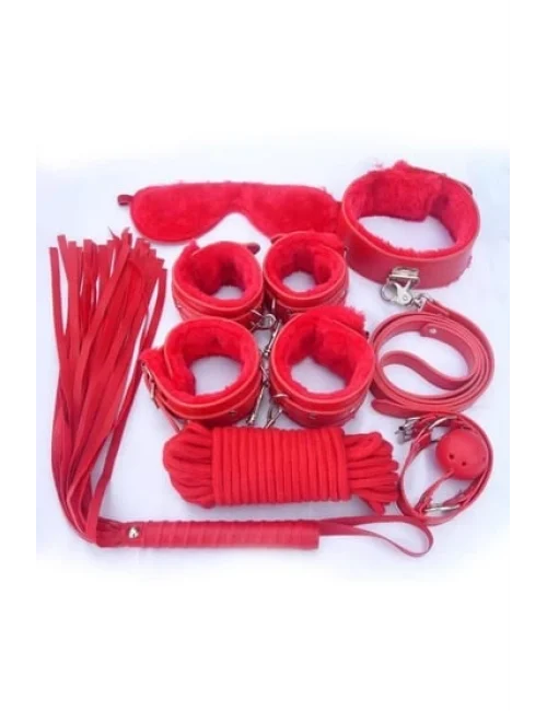 Nıghtlıght 8014 Fantezi 7Li Kırbaç Ve Kelepçe Set