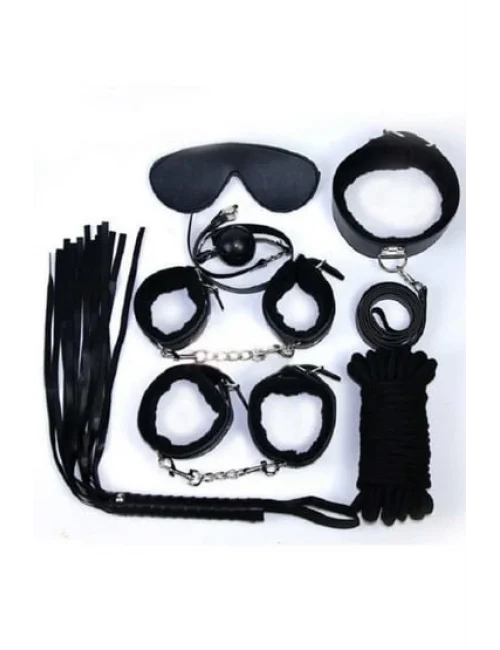 Nıghtlıght 8014 Fantezi 7Li Kırbaç Ve Kelepçe Set