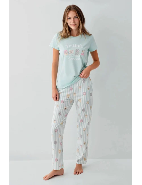 RolyPoly RP3810-S Kadın Kısa Kol Pijama Takımı