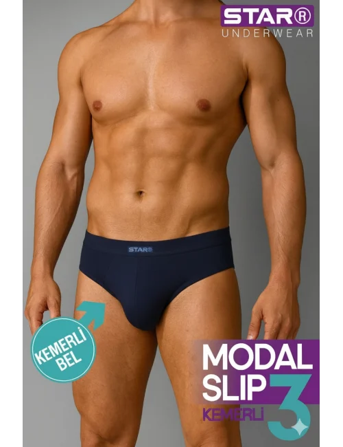 Star 109 Erkek 3lü Modal Slip