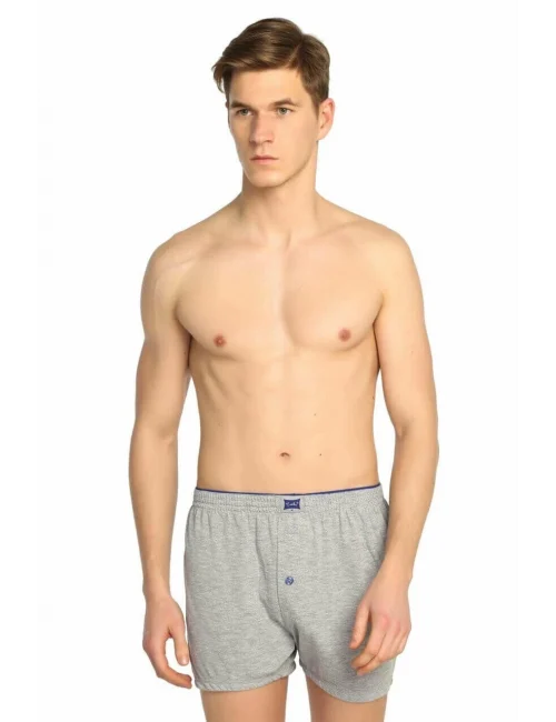 Tutku 0117 Erkek Penye Düz Boxer