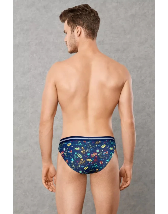 Doreanse 1279 Erkek Modal Çok Renkli Baskılı Külot Slip