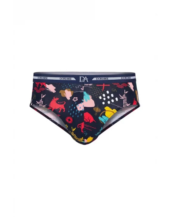 Doreanse 1305 Erkek Memox Baskılı Renkli Slip Külot
