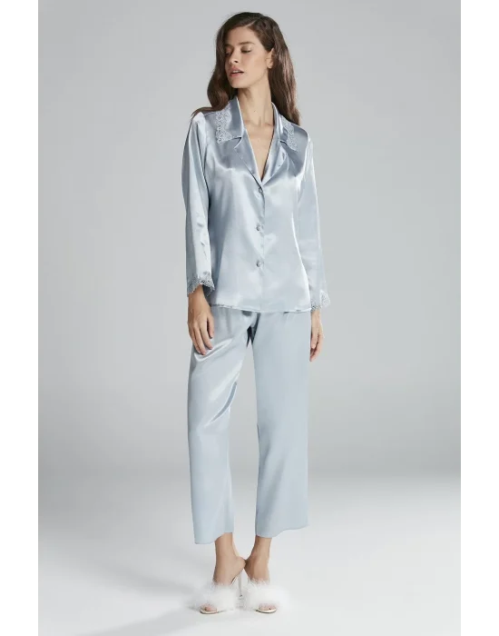 Pierre Cardin 6965 Bayan 6lı Saten Gecelik Sabahlık