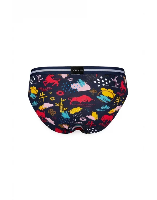 Doreanse 1305 Erkek Memox Baskılı Renkli Slip Külot