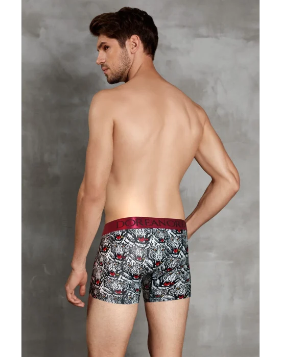 Doreanse 1812 Erkek Tiger Modal Çok Renkli Baskılı Torbalı Normal Paça Boxer