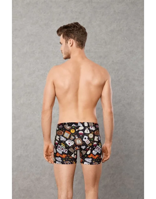 Doreanse 1817 Erkek Modal Kıbrıs Baskılı Torbalı Normal Paça Boxer