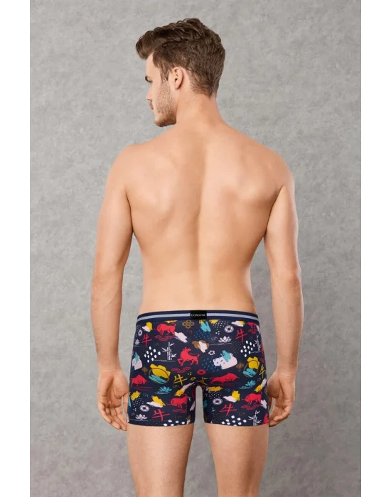 Doreanse 1849 Erkek Memox Baskılı Modal Normal Paça Renkli Boxer