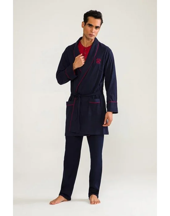 DS Damat 03000 5li Robdöşambr Erkek Damat Pijama Seti