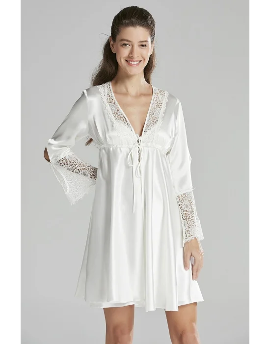 Pierre Cardin 6625 Kısa Gecelikli 6lı İpek Set