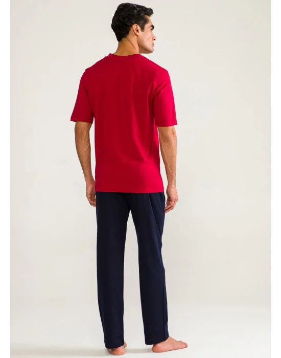 DS Damat 02000 Kısa Kol 3lü Erkek Pijama Takımı